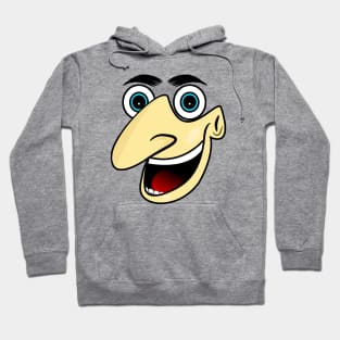 Excited Funny Face Cartoon Emoji Hoodie